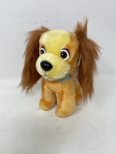 Vintage 80s Disneyworld  Disneyland Lady From Lady And The Tramp 7” Plush