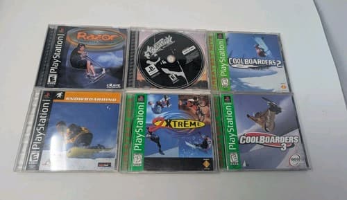 Lot Of 6 Extreme Sports PS1 PlayStation 1 Games - Cool Boarders 2Xtreme Razor