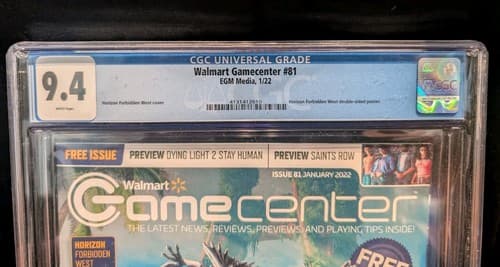 Walmart GameCenter #81 Horizon II CGC Graded 9.4 Magazine Video Games — photo 2