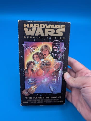 Hardware Wars VHS With Many Signatures See Photos - Star Wars Parody 
