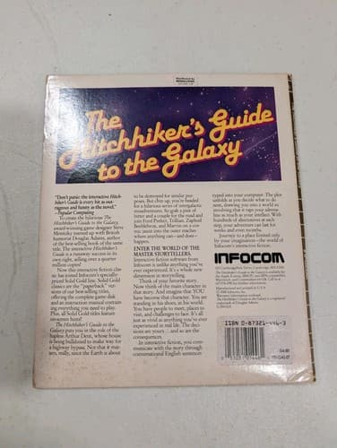 Hitchhikers Guide to the Galaxy  IBM PC Floppy Infocom 5.25 — photo 3