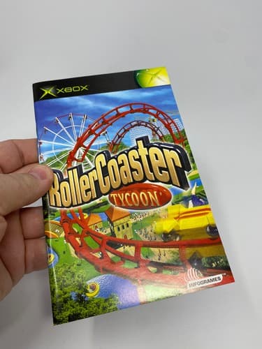 Roller Coaster Tycoon (Original XBOX, 2003) Manual Only No game or Case — photo 4