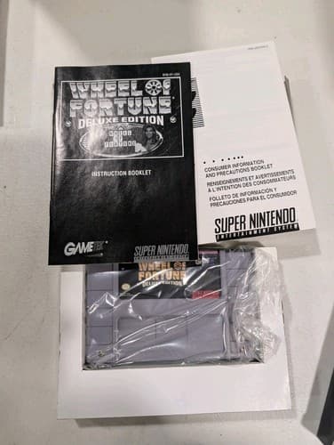 Wheel Of Fortune Deluxe & Family Feud SNES Complete CIB + Extra Box — photo 5