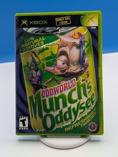 Oddworld: Munch's Oddysee (Microsoft Xbox, 2001) Complete With Manual, Tested 