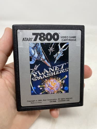 Rare NTSC USA Version Atari 7800 / 2600+ Game PLANET SMASHERS Tested Works Shmup