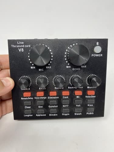 V8 Sound Card Live Audio Mixer V8 16 Sound Effects Recording