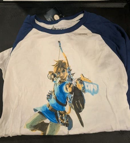 The Legend of Zelda Breath Of The Wild Adult Size Large M Raglan Loot Crate Wear