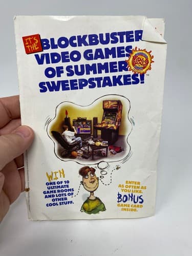 Blockbuster Video Games Of Summer Sweepstakes Insert Authentic