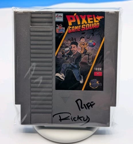 Pixel Game Squad NES Nintendo Cartridge Ricky Riff