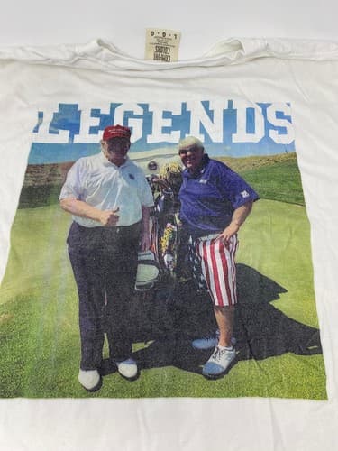 Old Row American Flag Colors L shirt Legends Trump Daly Golfing — photo 9