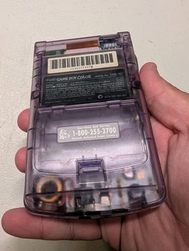Nintendo Game Boy Color Handheld System Atomic Purple ~ Working w/ Sound — photo 9