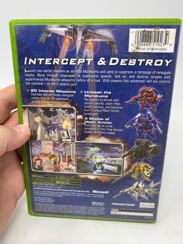 Murakumo: Renegade Mech Pursuit (Microsoft Xbox, 2003) CIB Complete — photo 5