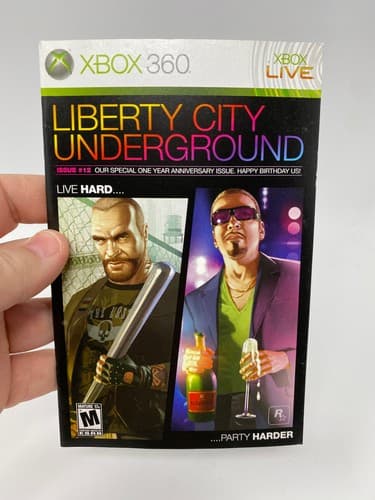 Grand Theft Auto Episodes From Liberty City Xbox 360 Instruction Manual Only