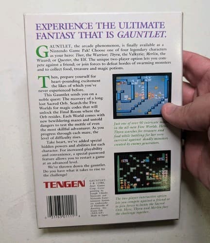 Gauntlet (Nintendo NES) Game, Box, Manual, Reg - Grey Cart, Tested — photo 3