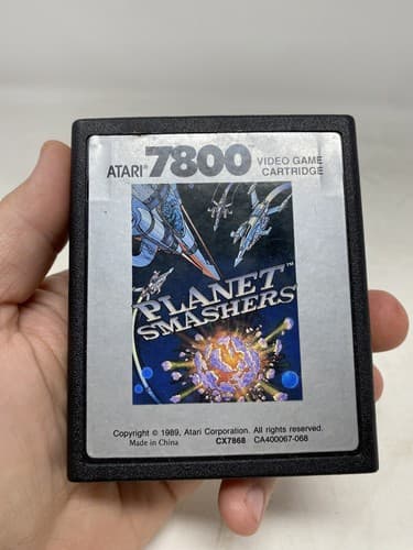 Rare NTSC USA Version Atari 7800 / 2600+ Game PLANET SMASHERS Tested Works Shmup — photo 2