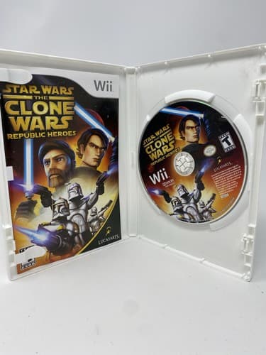 Star Wars the Clone Wars: Republic Heroes  (Wii) Game, Case, Manual CIB Complete — photo 7