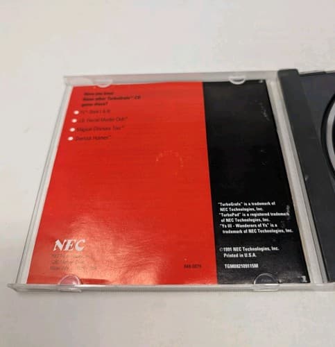 Ys III Wanderer From Ys - TurboGrafx CD Rare, Game, Case And Manual Tested — photo 4