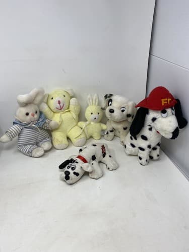 Vintage Tonka Pound Puppies Bumpkins Plush Lot 1980s 1990s Etc Fire Dog Shalom