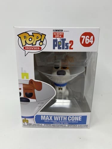 Funko Pop! Movies Secret Life of Pets 2 Max With Cone Vinyl Figure #764