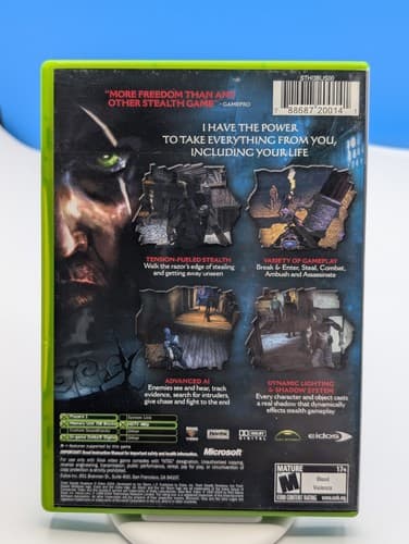 Thief Deadly Shadows Xbox Video Game Stealth Action Complete Tested — photo 2