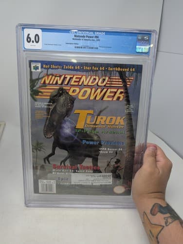 Nintendo Power #94 March 1997 Turok CGC 6.0 Graded
