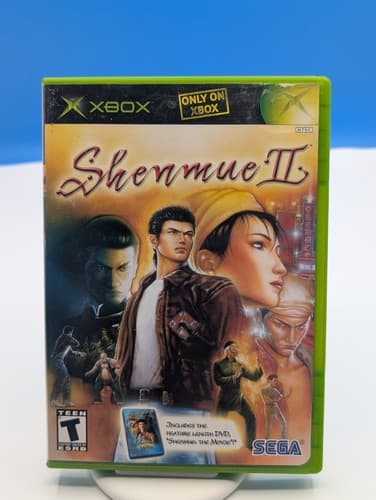 Shenmue II (Microsoft XBOX) CIB w DVD Movie - Tested - Working 