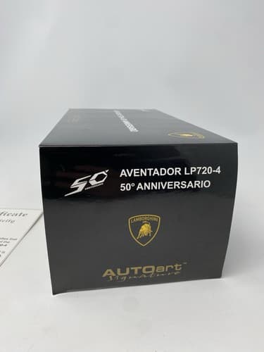Autoart 1/18 Lamborghini Aventador Lp720-4 50Th Anniversary White Perfect New — photo 3