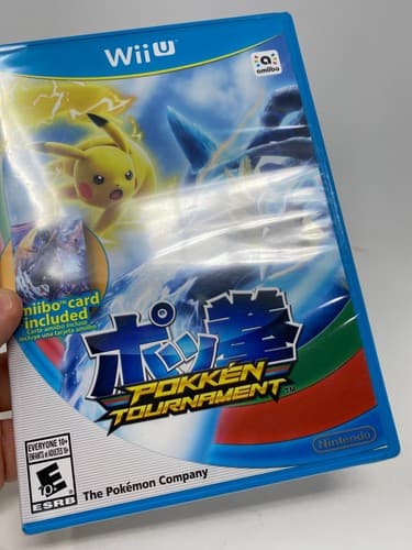 Pokken Tournament Wii U Shadow Mewtwo amiibo Card FIRST PRINT NEW FACTORY SEALED — photo 4