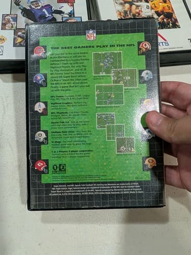 Lot Of 4 Sega Genesis Football/Rugby Games - Joe Montana, College — photo 6