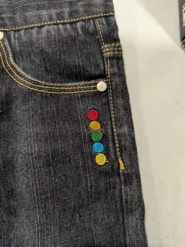 Coogi Kids Size 4 Black Stone Washed Jean Shorts Boys  — photo 4