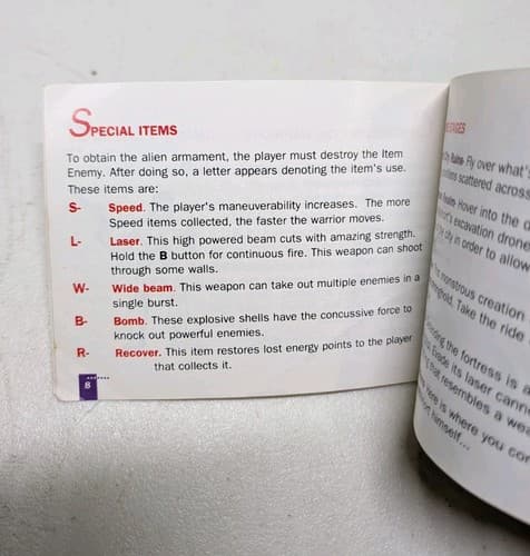 SCAT (Special Cybernetic Attack Team) NES Manual Only - RARE HTF - Authentic — photo 6