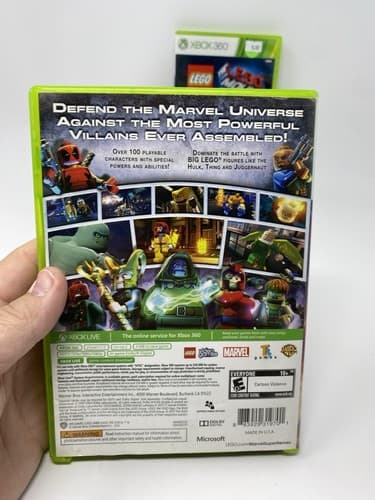Lot Of 3 Xbox 360 LEGO Games Marvel Super Heroes Batman 2 Movie Video game — photo 7
