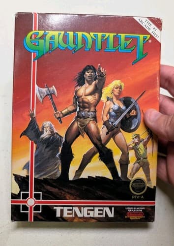 Gauntlet (Nintendo NES) Game, Box, Manual, Reg - Grey Cart, Tested
