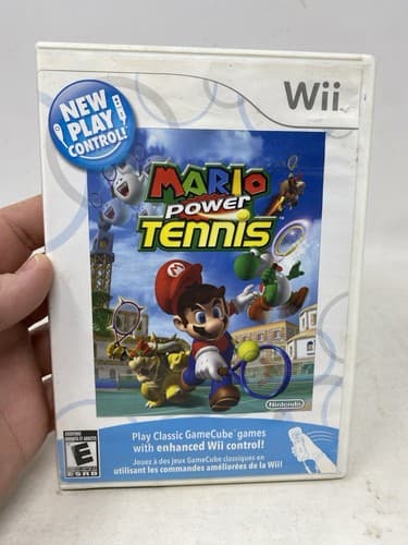 Nintendo New Play Control Mario Power Tennis Wii Complete CIB Tested Ships Fast
