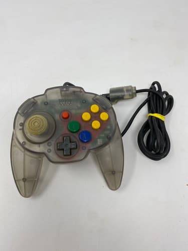 Nintendo 64 N64 Hori Pad Mini Controller Funtastic Transparent Gray