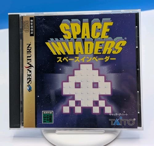 Import Sega Saturn - Space Invaders - Japan Japanese US SELLER W/ Obi Tested 