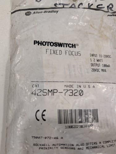 New Allen Bradley 42SMP-7021 Ser. B Photoswitch Fixed Focus 11-28VDC - New — photo 2