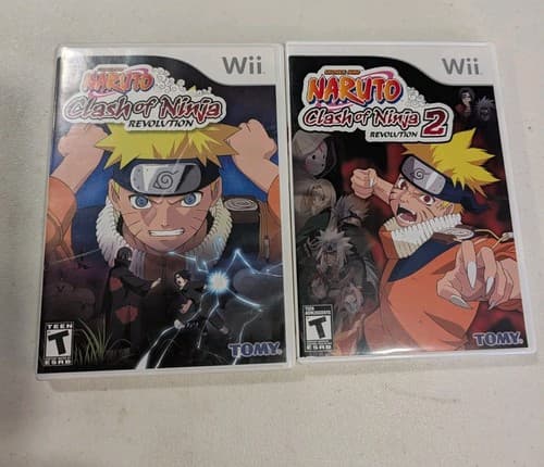Nintendo Wii games Naruto Clash of Ninja Revolution 1 And 2 Complete, Tested