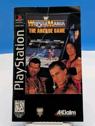 WrestleMania: The Arcade Game PS2 Longbox case broken w/ instructions Look — photo 4