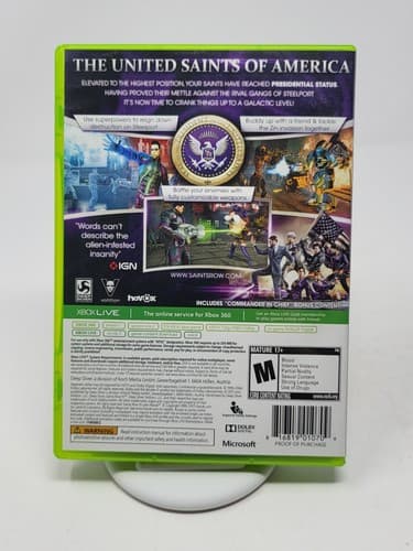 Saints Row IV (Microsoft Xbox 360 2013) GAME COMPLETE COMMANDER IN CHIEF EDITION — photo 2
