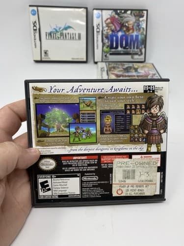 Nintendo DS Lot 5 CASES ONLY No Games Dragon Quest IX IV Final Fantasy III IV — photo 6