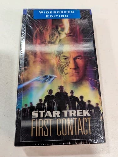 STAR TREK FIRST CONTACT WIDESCREEN VHS Sealed w/ Lenticular Cover Paramount 1997 — photo 3