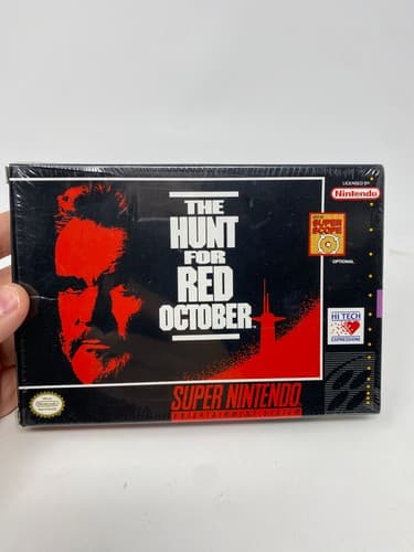 The Hunt for Red October Super Nintendo SNES CIB Complete Original Shrink Wrap