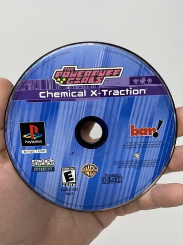 The Powerpuff Girls Chemical X-Traction (PS1, Playstation 1) Disc Only Tested 