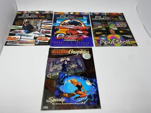 Auto Art Magazine Lot of 4 Pinstriping Graphics Custom Painting Airbrushing
