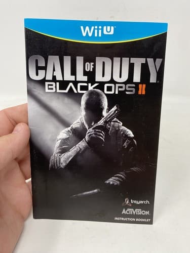 Call of Duty: Black Ops II (Nintendo Wii U, 2012) Manual ONLY No Game