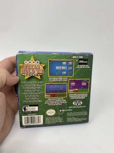 Texas Hold'em Poker Nintendo Game Boy Advance GBA BOX & Manual ONLY no Game — photo 6