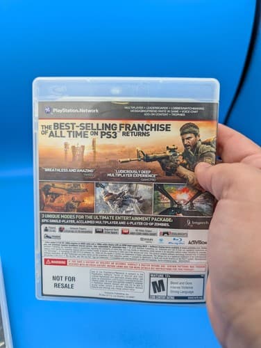 Call Of Duty Black Ops I II III Lot Of 3 Games PS3 PlayStation 3 Tested — photo 3