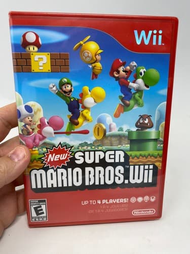 New Super Mario Bros. Wii New Factory Sealed Nintendo Wii Game 1st Print 00000