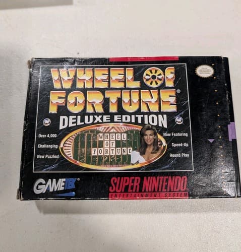 Wheel Of Fortune Deluxe & Family Feud SNES Complete CIB + Extra Box — photo 2